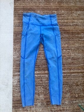 Lululemon Fast and Free High Rise size 6 Ice Dye 25”